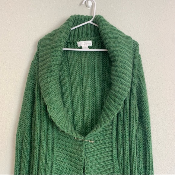 Soft surroundings open front long lined cardigan sweater size Medium - Picture 2 of 7